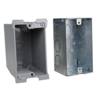 2X4 Wall Boxes Recessed Std American 2x4 Wall Box Examples. Use with 2x4 Mounting Frames.